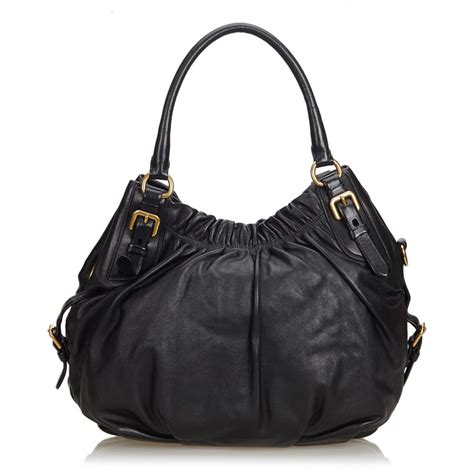 bag prada leather|prada leather bag vintage.